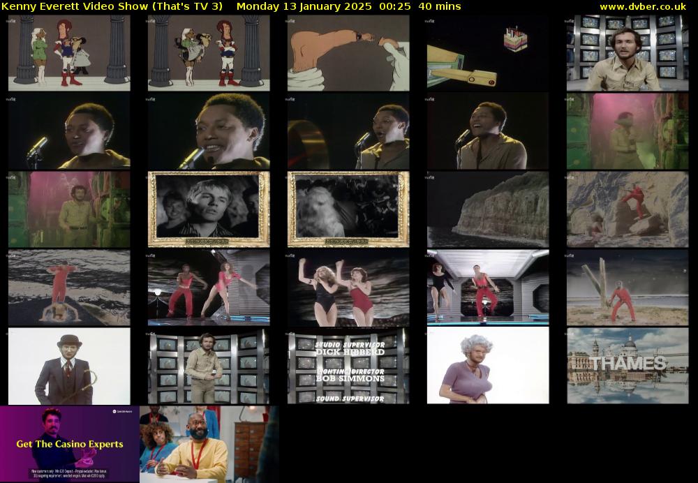 Kenny Everett Video Show (That's TV 3) Monday 13 January 2025 00:25 - 01:05
