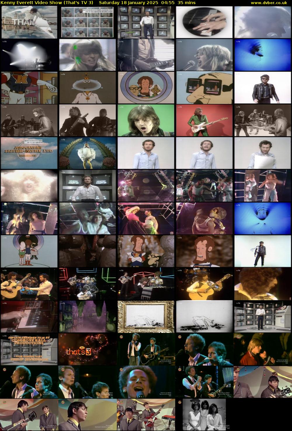 Kenny Everett Video Show (That's TV 3) Saturday 18 January 2025 04:55 - 05:30