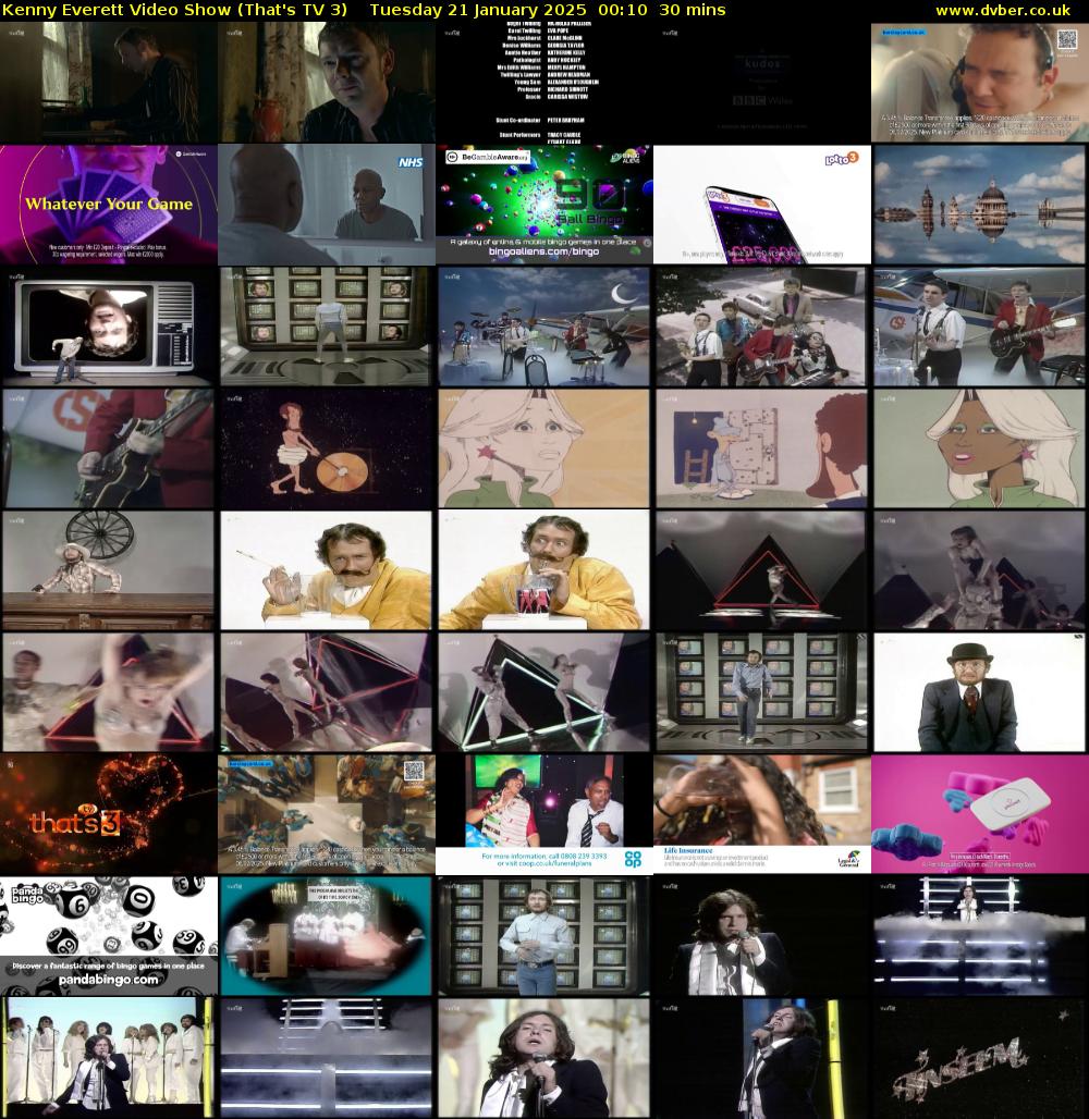 Kenny Everett Video Show (That's TV 3) Tuesday 21 January 2025 00:10 - 00:40