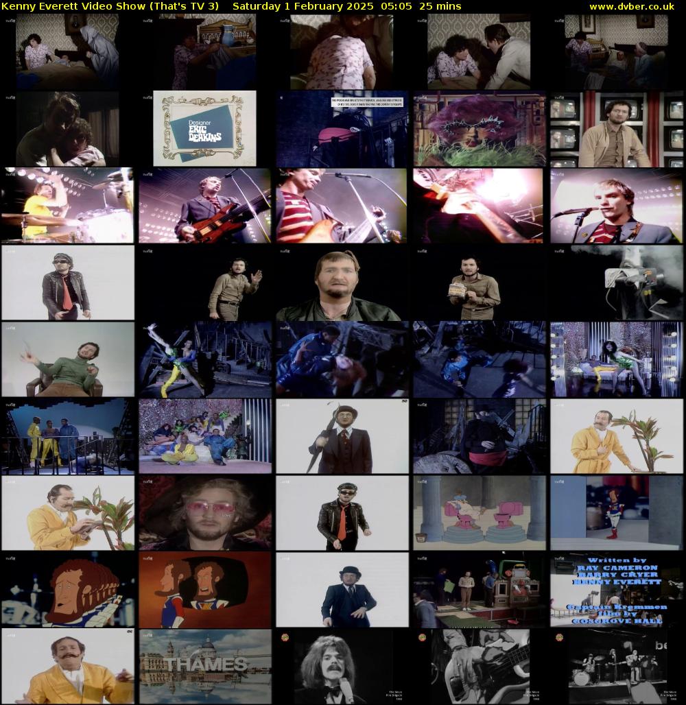 Kenny Everett Video Show (That's TV 3) Saturday 1 February 2025 05:05 - 05:30