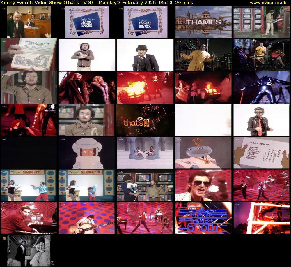 Kenny Everett Video Show (That's TV 3) Monday 3 February 2025 05:10 - 05:30