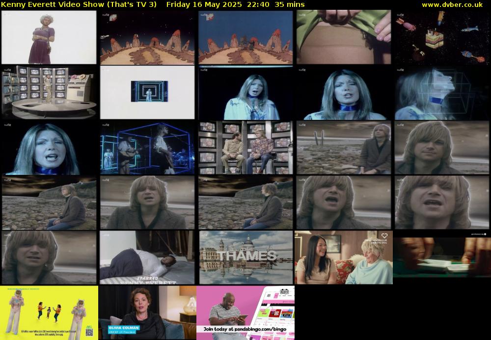 Kenny Everett Video Show (That's TV 3) Friday 16 May 2025 22:40 - 23:15