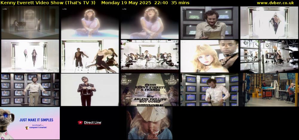 Kenny Everett Video Show (That's TV 3) Monday 19 May 2025 22:40 - 23:15