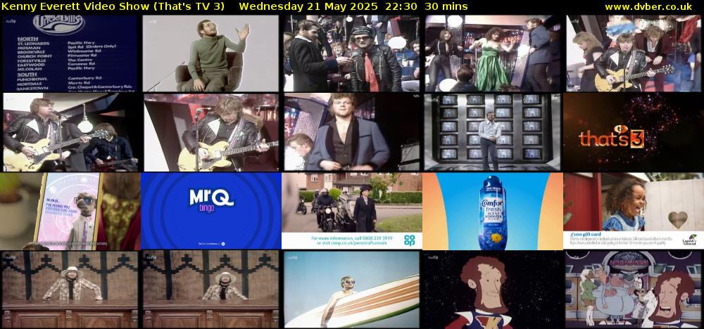 Kenny Everett Video Show (That's TV 3) Wednesday 21 May 2025 22:30 - 23:00