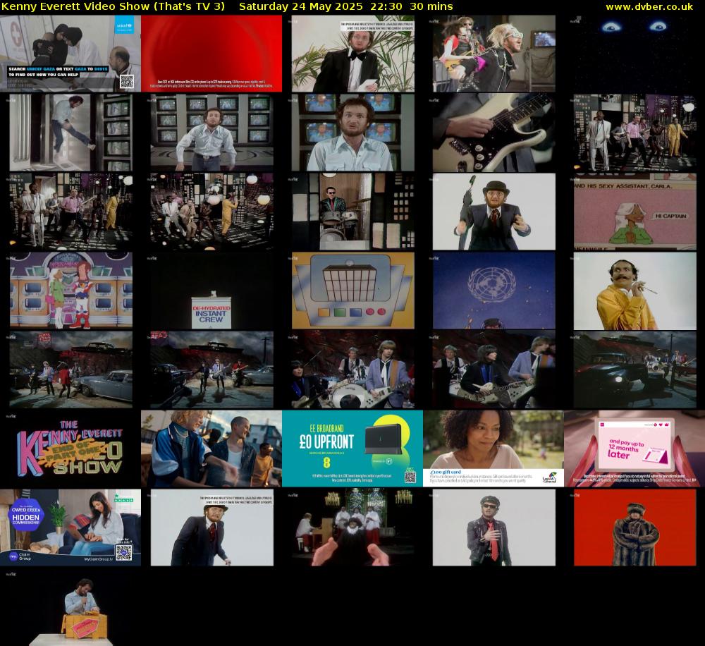 Kenny Everett Video Show (That's TV 3) Saturday 24 May 2025 22:30 - 23:00