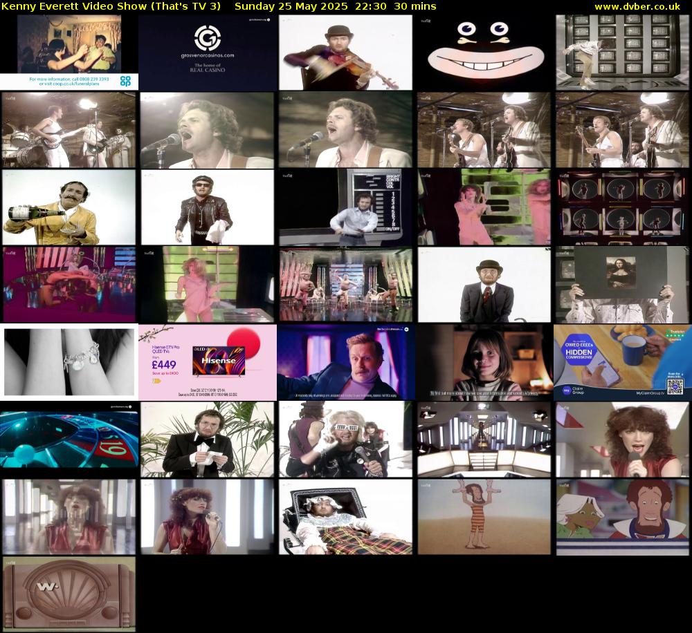 Kenny Everett Video Show (That's TV 3) Sunday 25 May 2025 22:30 - 23:00