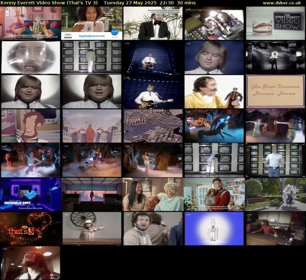 Kenny Everett Video Show (That's TV 3) Tuesday 27 May 2025 22:30 - 23:00