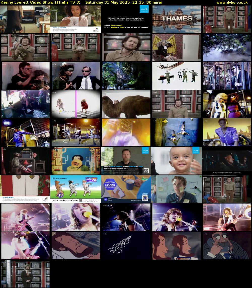 Kenny Everett Video Show (That's TV 3) Saturday 31 May 2025 22:35 - 23:05