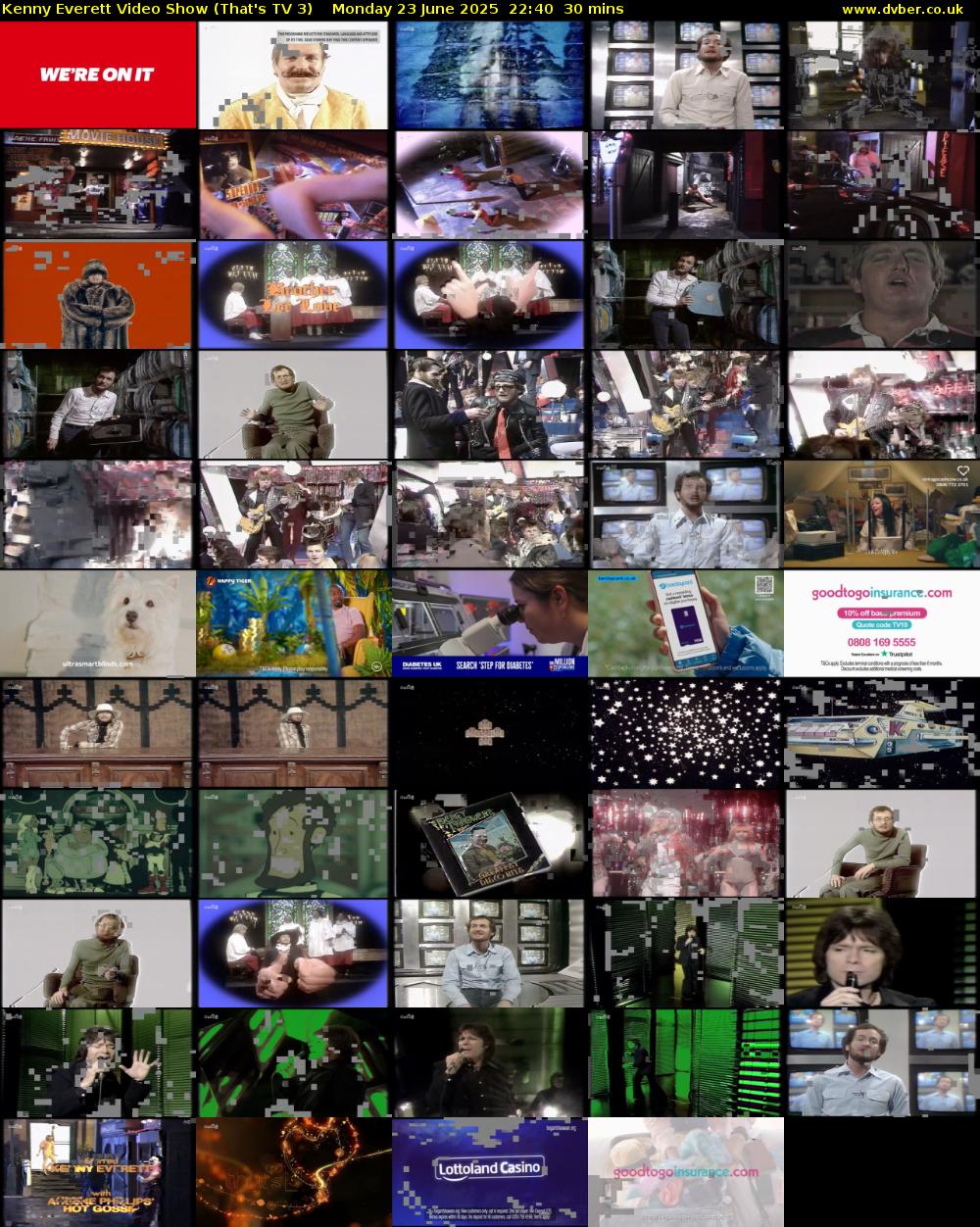 Kenny Everett Video Show (That's TV 3) Monday 23 June 2025 22:40 - 23:10