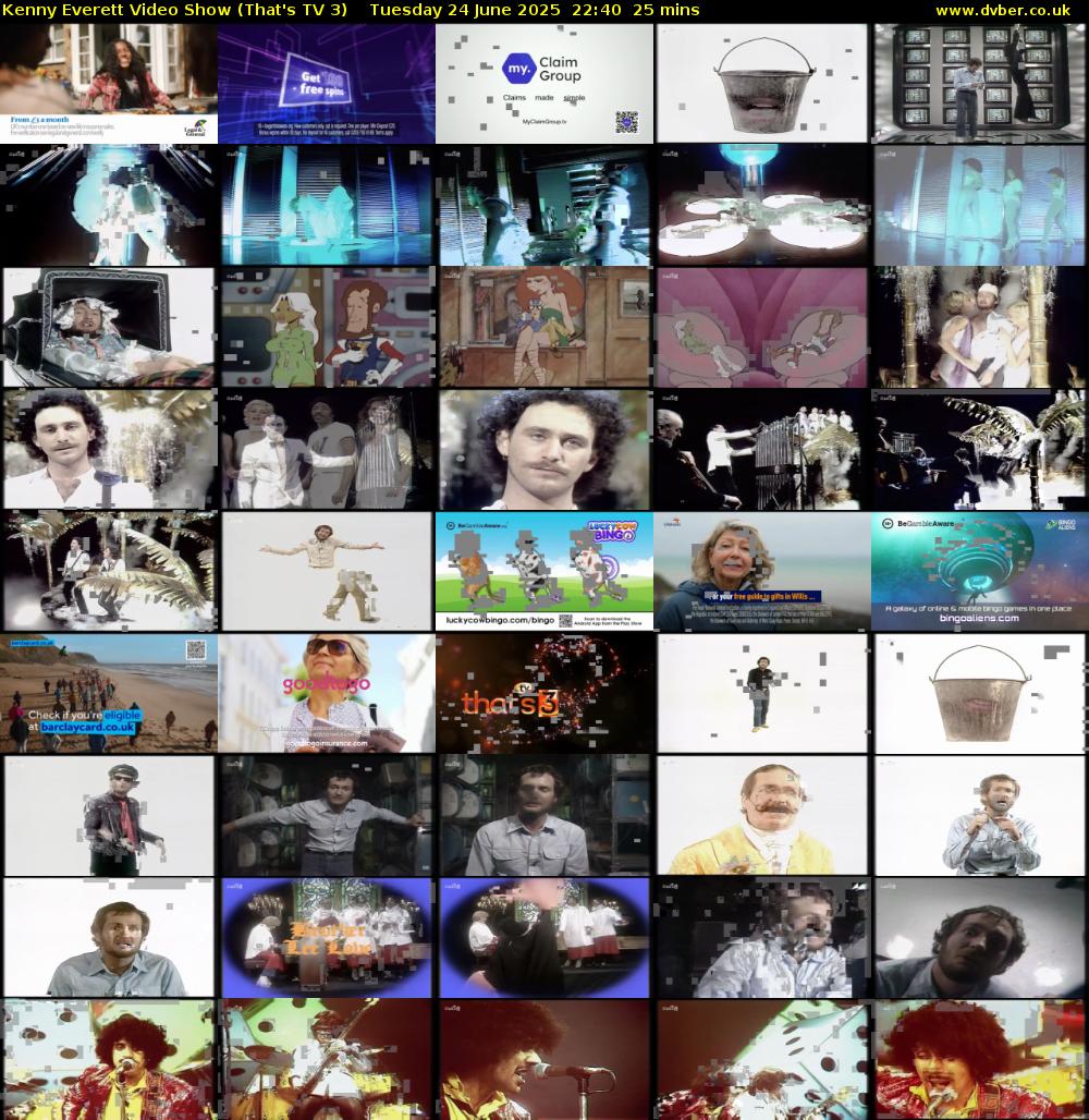 Kenny Everett Video Show (That's TV 3) Tuesday 24 June 2025 22:40 - 23:05