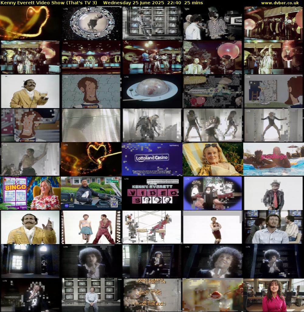 Kenny Everett Video Show (That's TV 3) Wednesday 25 June 2025 22:40 - 23:05