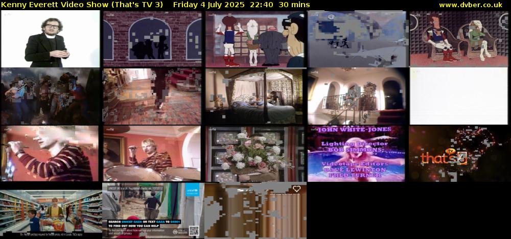 Kenny Everett Video Show (That's TV 3) Friday 4 July 2025 22:40 - 23:10