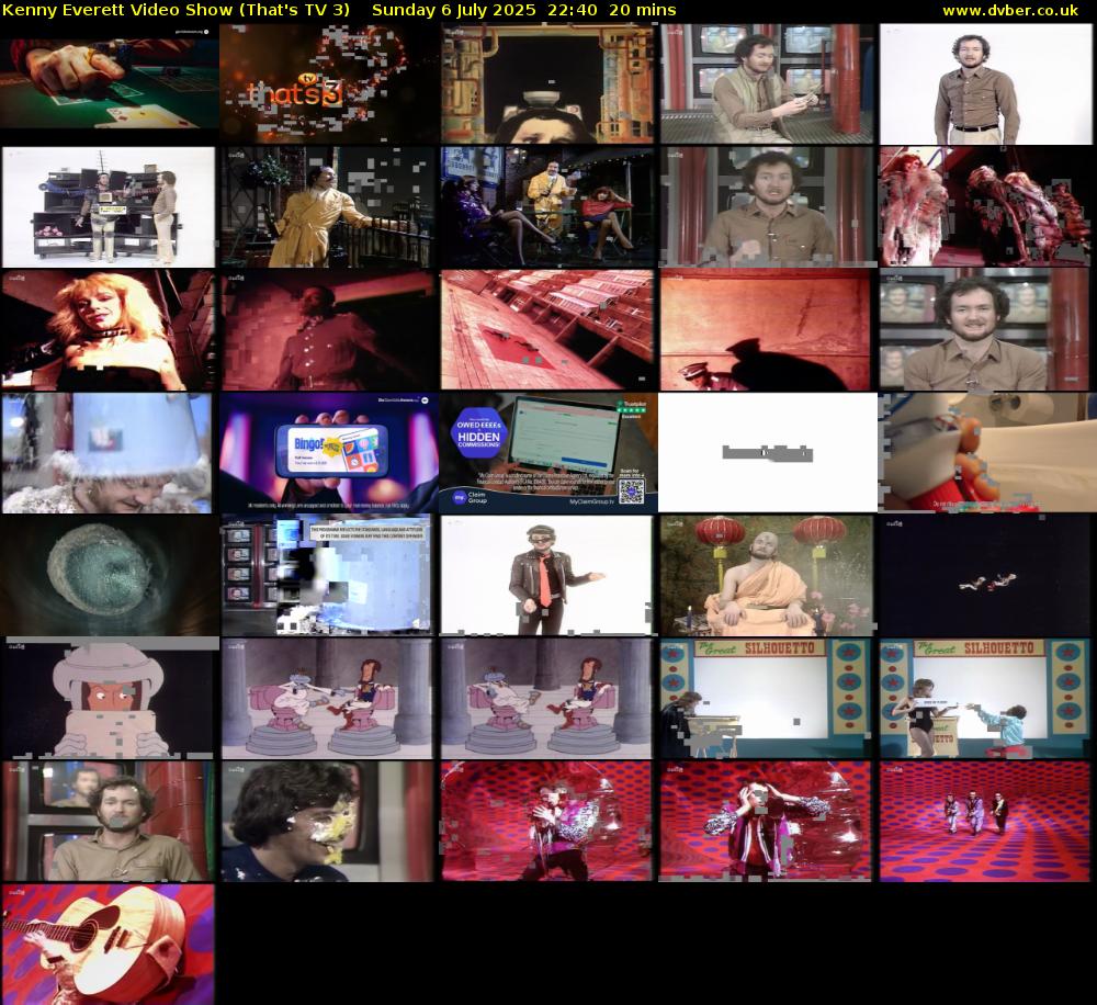 Kenny Everett Video Show (That's TV 3) Sunday 6 July 2025 22:40 - 23:00