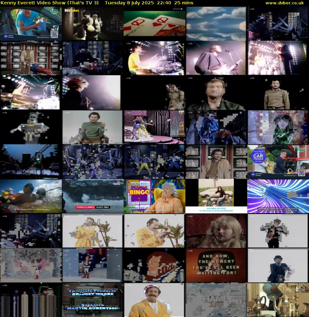 Kenny Everett Video Show (That's TV 3) Tuesday 8 July 2025 22:40 - 23:05
