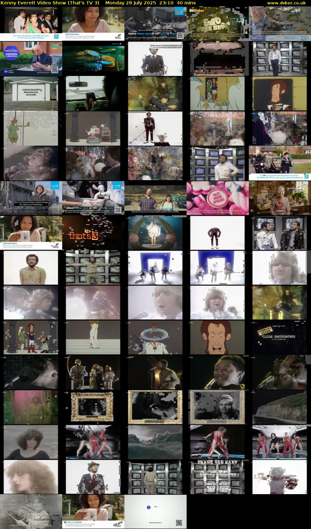 Kenny Everett Video Show (That's TV 3) Monday 28 July 2025 23:10 - 23:50