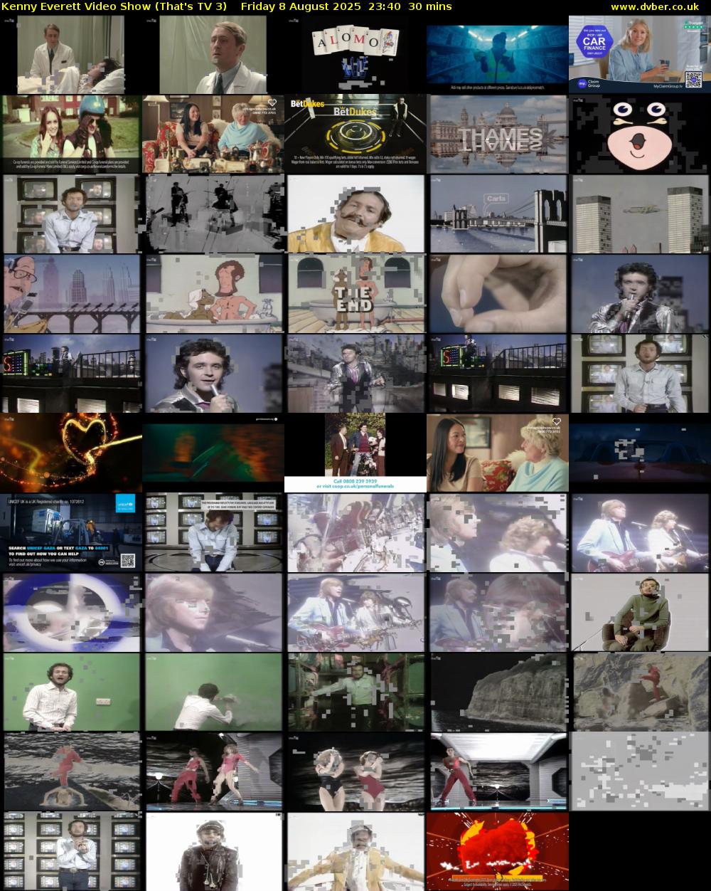 Kenny Everett Video Show (That's TV 3) Friday 8 August 2025 23:40 - 00:10