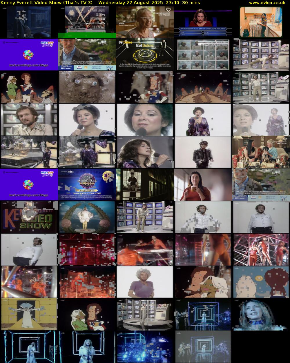 Kenny Everett Video Show (That's TV 3) Wednesday 27 August 2025 23:40 - 00:10