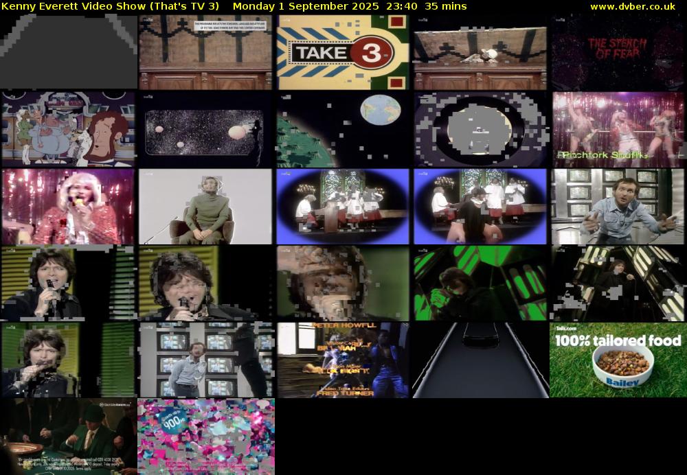 Kenny Everett Video Show (That's TV 3) Monday 1 September 2025 23:40 - 00:15