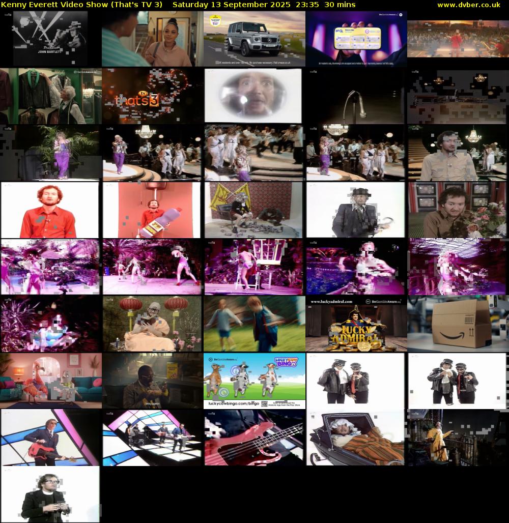 Kenny Everett Video Show (That's TV 3) Saturday 13 September 2025 23:35 - 00:05