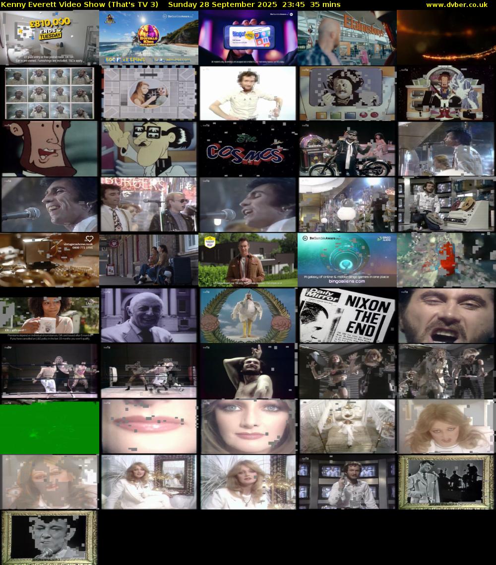 Kenny Everett Video Show (That's TV 3) Sunday 28 September 2025 23:45 - 00:20