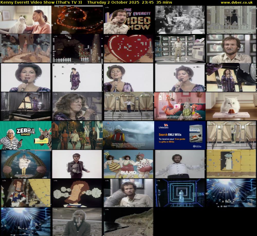 Kenny Everett Video Show (That's TV 3) Thursday 2 October 2025 23:45 - 00:20