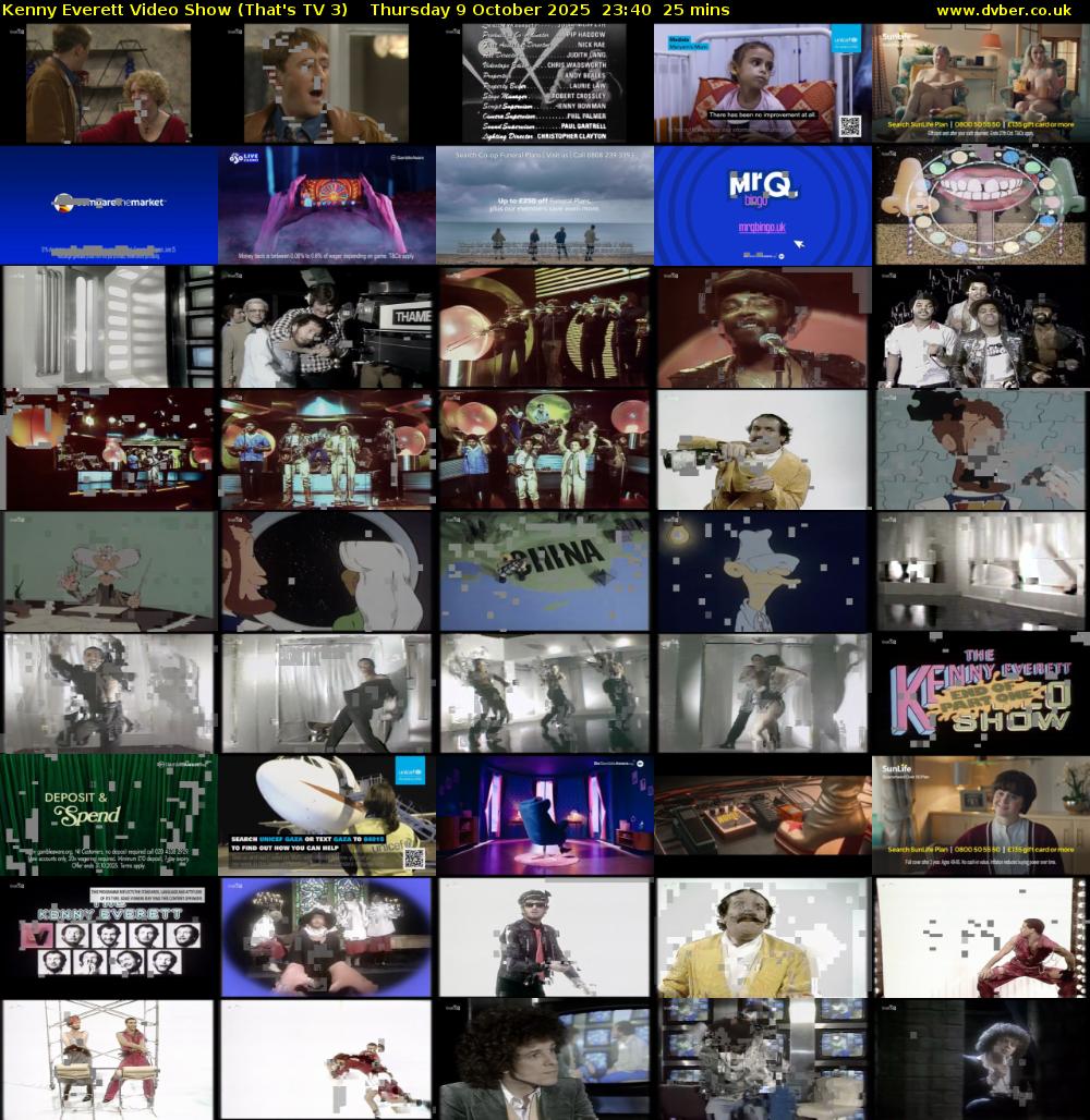 Kenny Everett Video Show (That's TV 3) Thursday 9 October 2025 23:40 - 00:05
