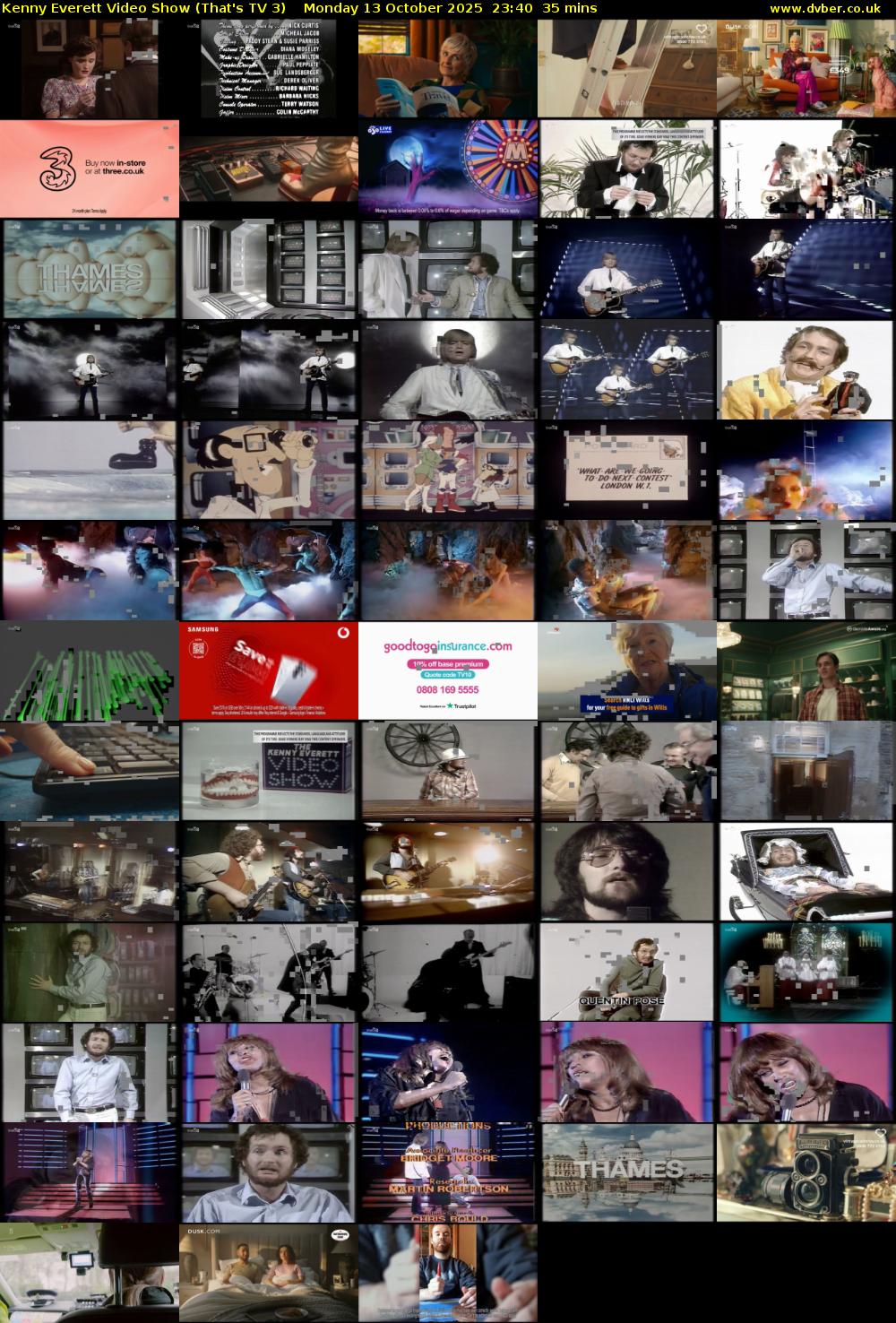Kenny Everett Video Show (That's TV 3) Monday 13 October 2025 23:40 - 00:15