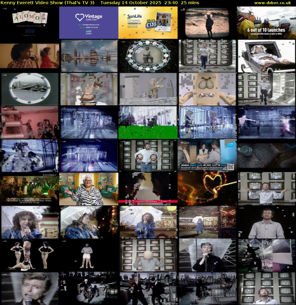 Kenny Everett Video Show (That's TV 3) Tuesday 14 October 2025 23:40 - 00:05