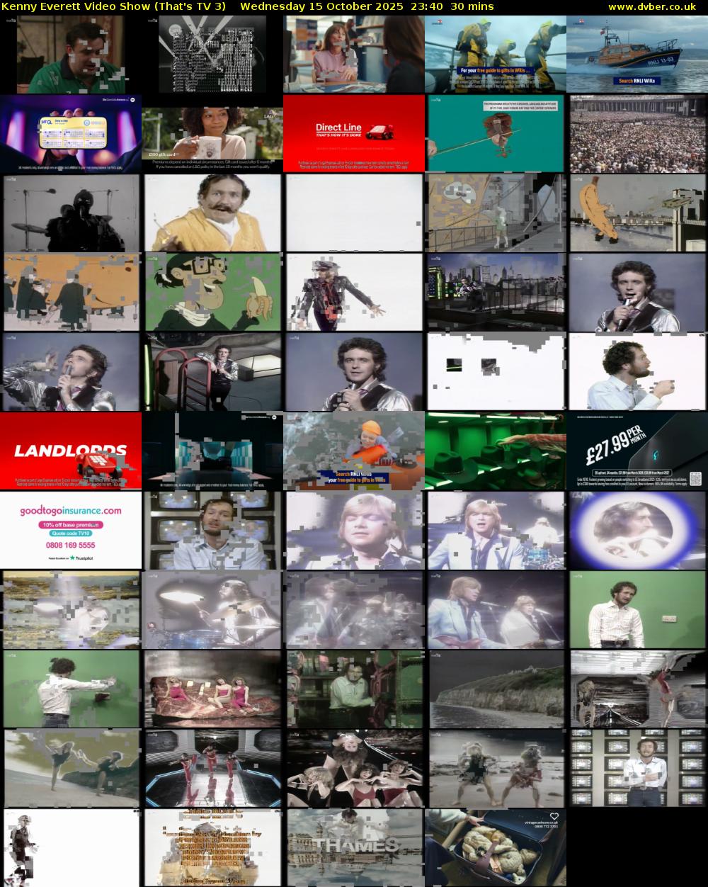Kenny Everett Video Show (That's TV 3) Wednesday 15 October 2025 23:40 - 00:10