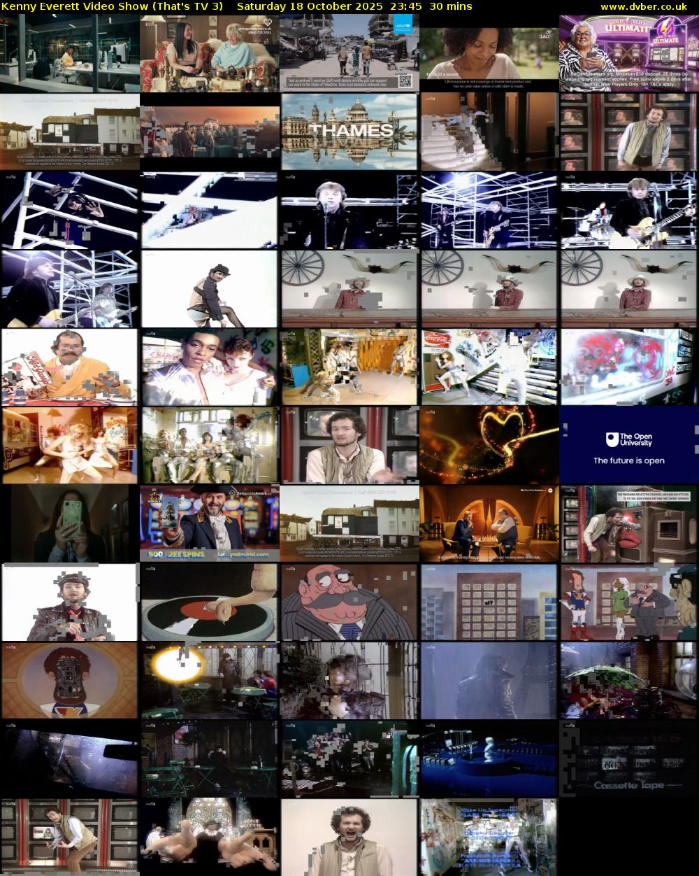 Kenny Everett Video Show (That's TV 3) Saturday 18 October 2025 23:45 - 00:15