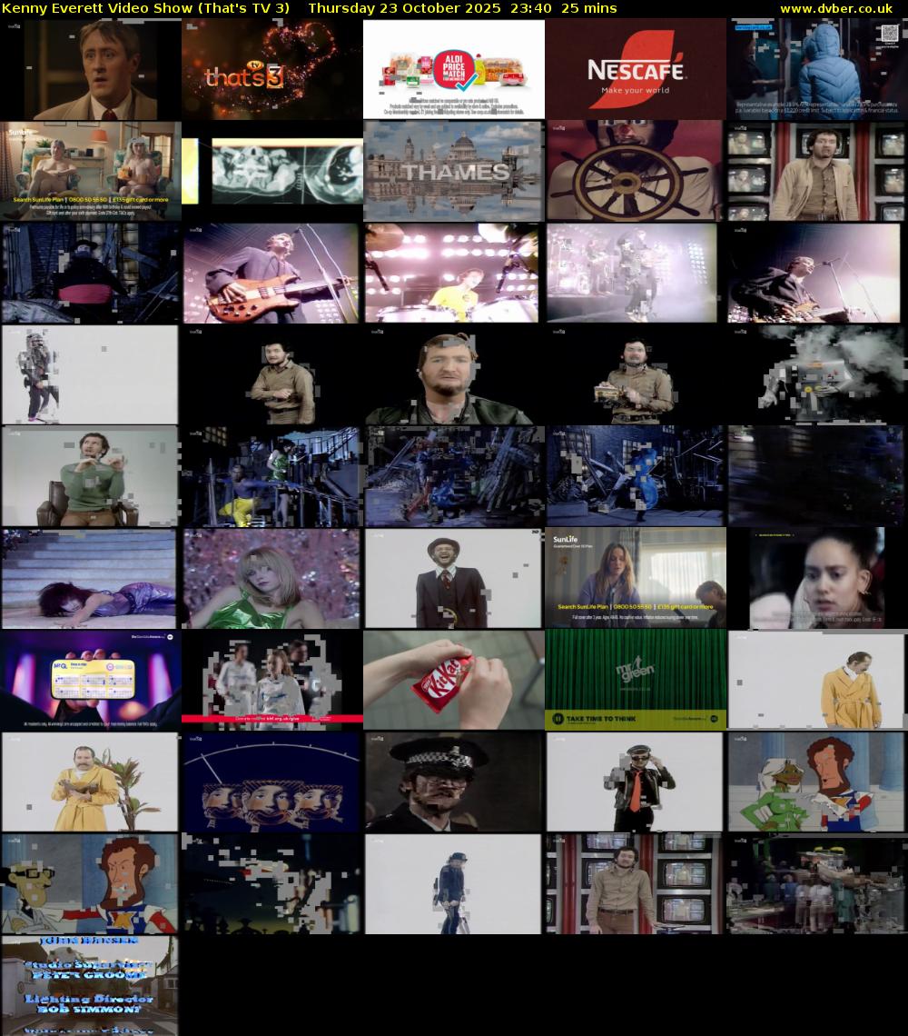 Kenny Everett Video Show (That's TV 3) Thursday 23 October 2025 23:40 - 00:05