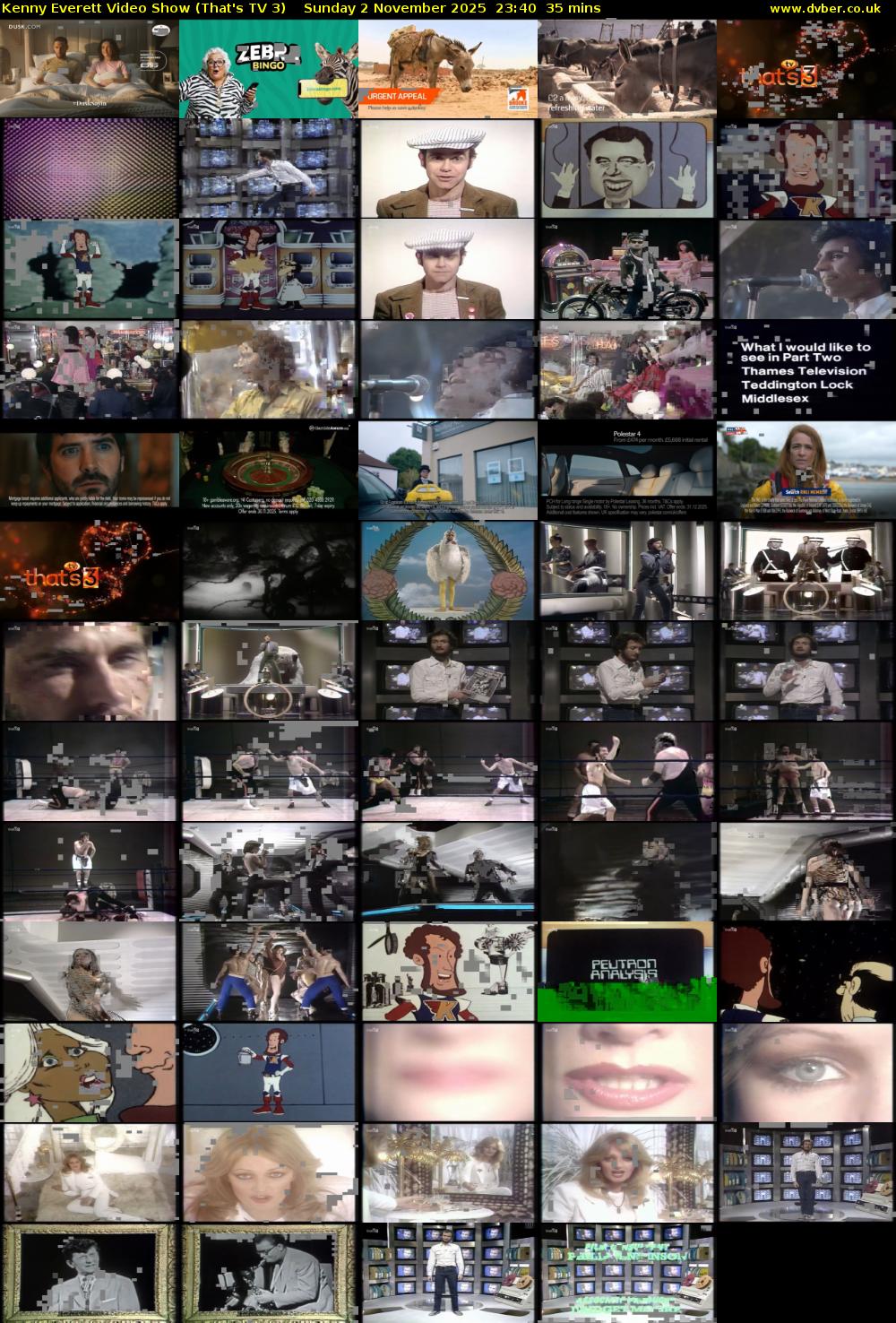 Kenny Everett Video Show (That's TV 3) Sunday 2 November 2025 23:40 - 00:15