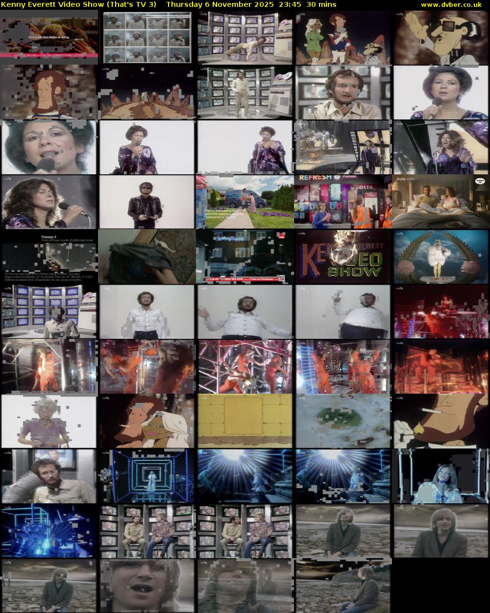 Kenny Everett Video Show (That's TV 3) Thursday 6 November 2025 23:45 - 00:15