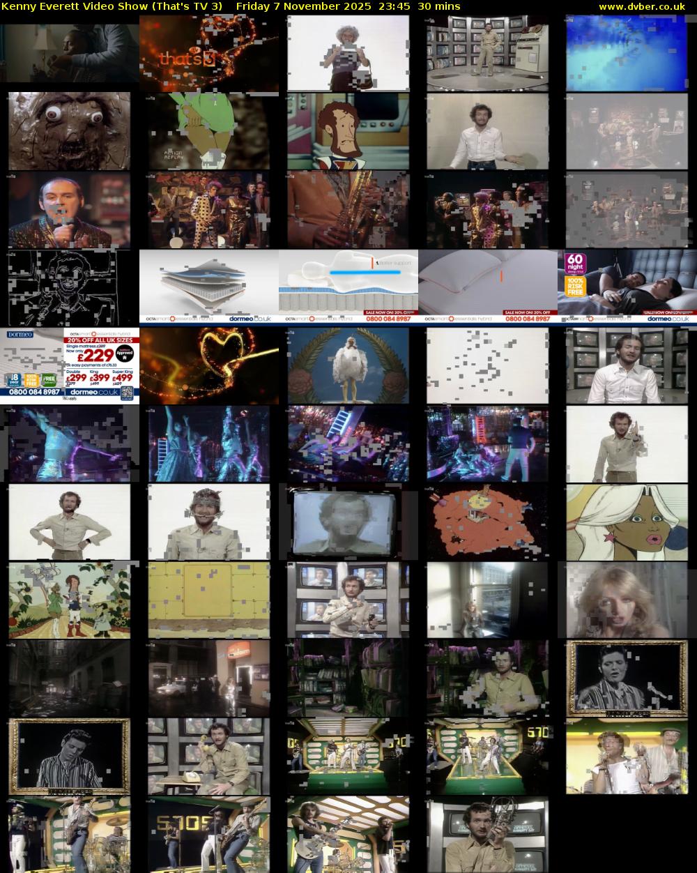 Kenny Everett Video Show (That's TV 3) Friday 7 November 2025 23:45 - 00:15