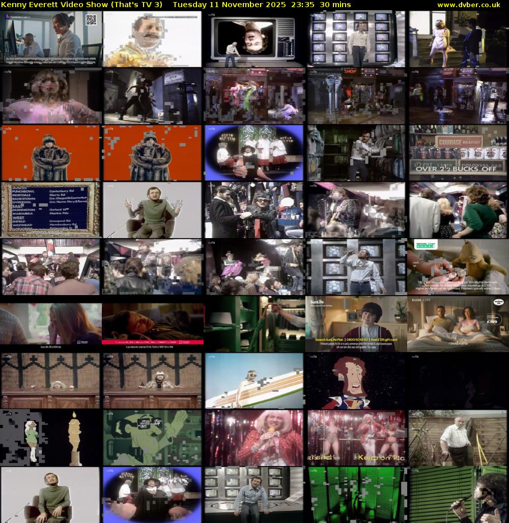 Kenny Everett Video Show (That's TV 3) Tuesday 11 November 2025 23:35 - 00:05