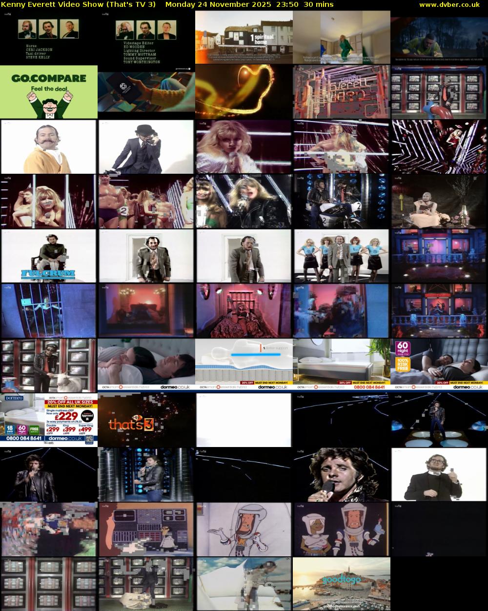 Kenny Everett Video Show (That's TV 3) Monday 24 November 2025 23:50 - 00:20