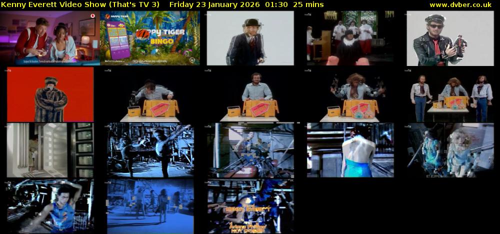 Kenny Everett Video Show (That's TV 3) Friday 23 January 2026 01:30 - 01:55