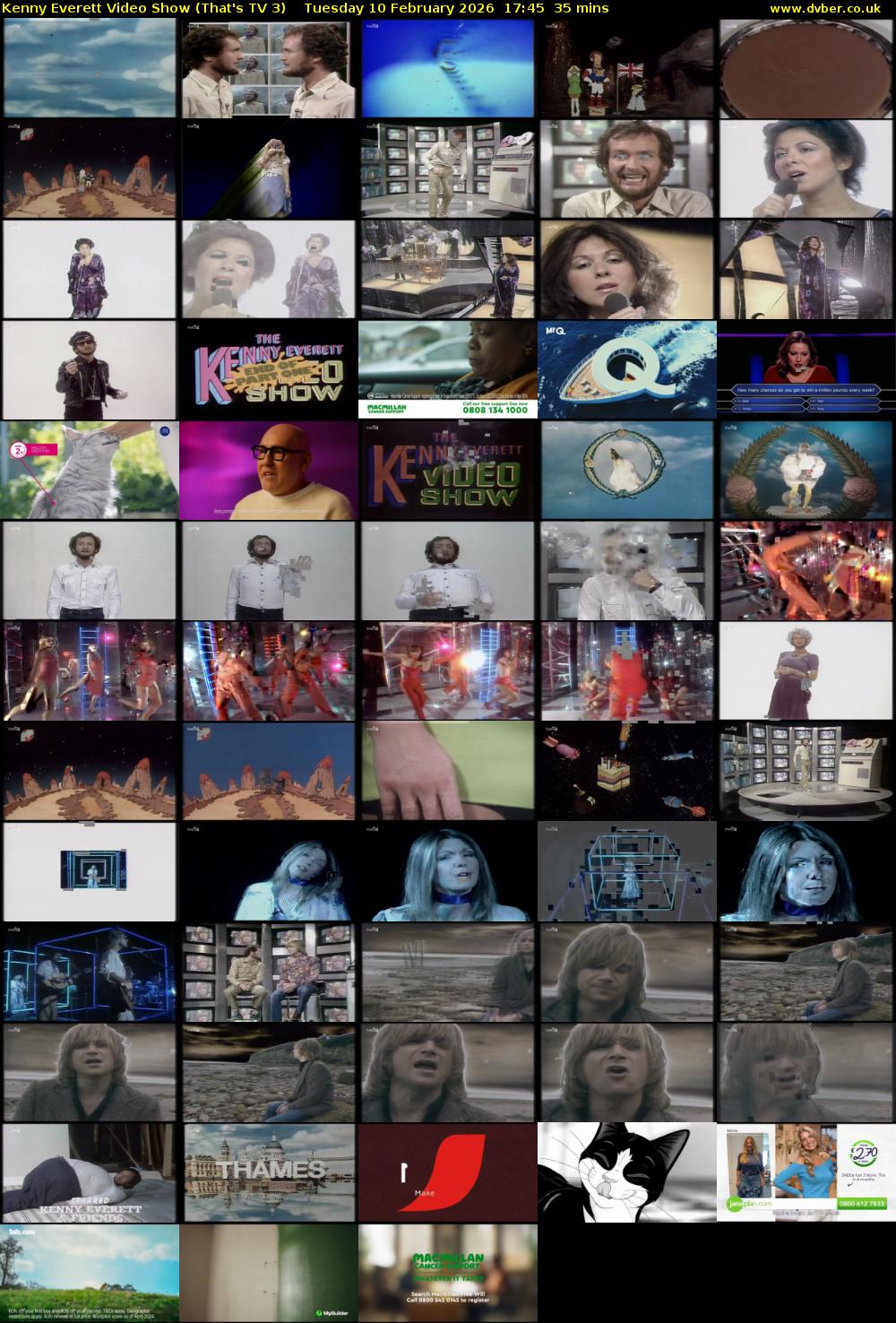 Kenny Everett Video Show (That's TV 3) Tuesday 10 February 2026 17:45 - 18:20