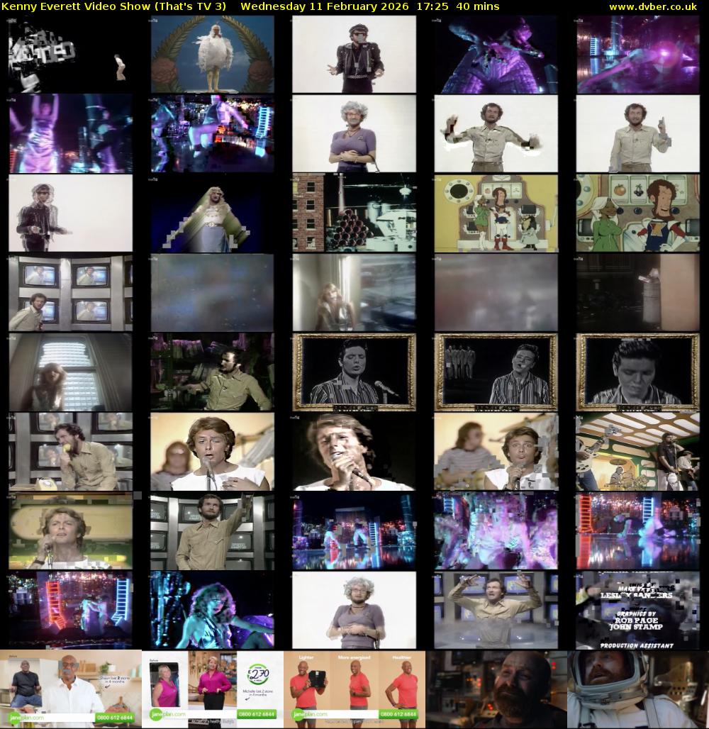 Kenny Everett Video Show (That's TV 3) Wednesday 11 February 2026 17:25 - 18:05