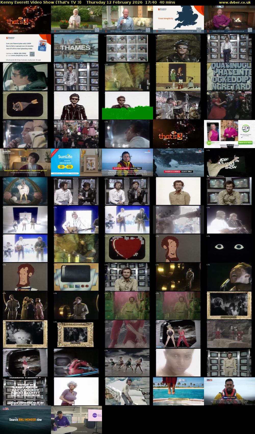 Kenny Everett Video Show (That's TV 3) Thursday 12 February 2026 17:40 - 18:20