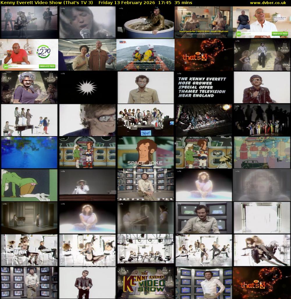 Kenny Everett Video Show (That's TV 3) Friday 13 February 2026 17:45 - 18:20