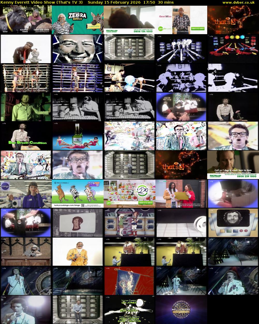 Kenny Everett Video Show (That's TV 3) Sunday 15 February 2026 17:50 - 18:20