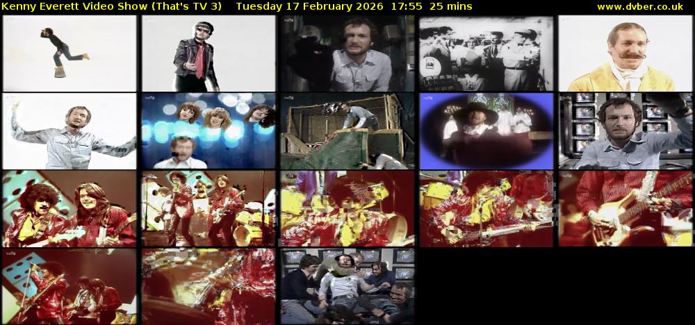 Kenny Everett Video Show (That's TV 3) Tuesday 17 February 2026 17:55 - 18:20