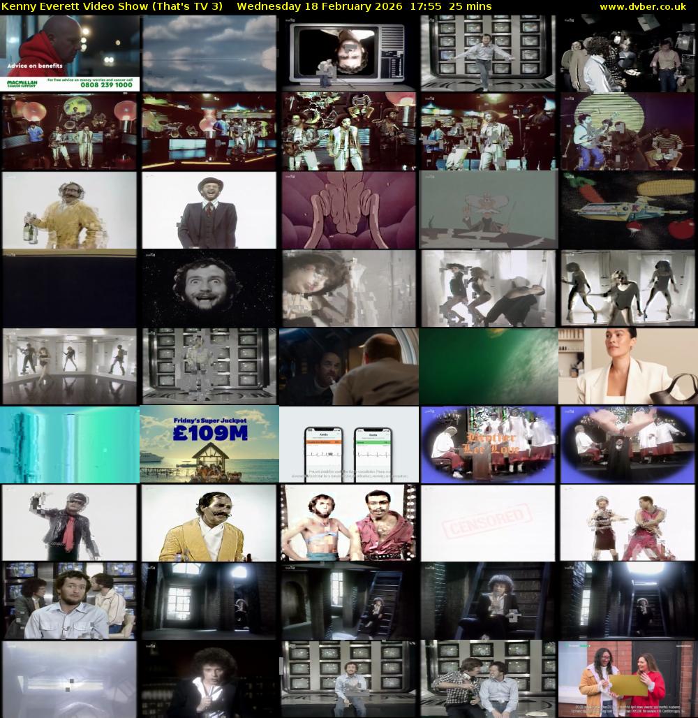 Kenny Everett Video Show (That's TV 3) Wednesday 18 February 2026 17:55 - 18:20