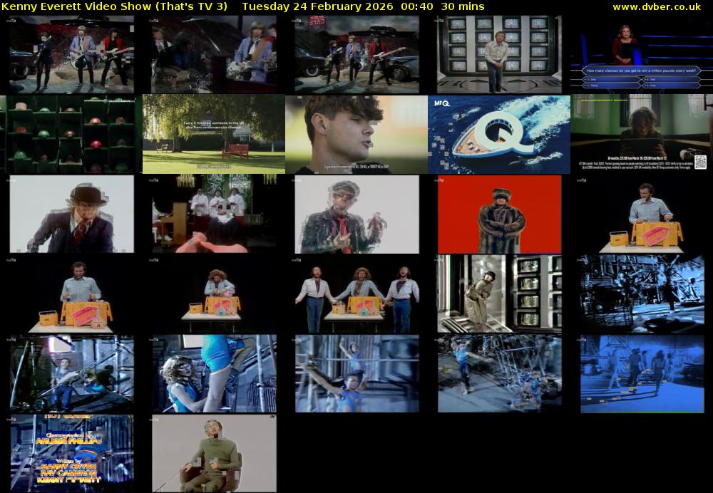 Kenny Everett Video Show (That's TV 3) Tuesday 24 February 2026 00:40 - 01:10