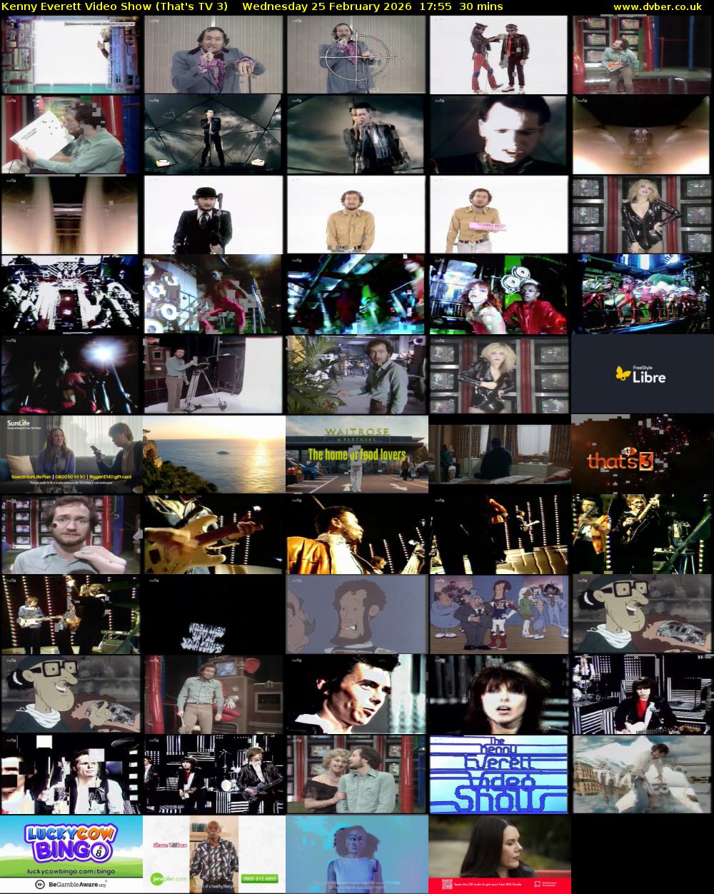 Kenny Everett Video Show (That's TV 3) Wednesday 25 February 2026 17:55 - 18:25