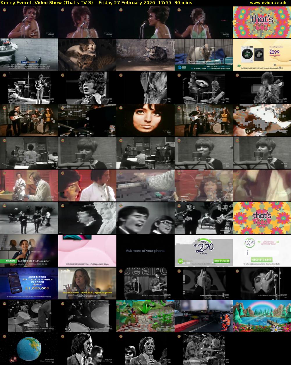 Kenny Everett Video Show (That's TV 3) Friday 27 February 2026 17:55 - 18:25