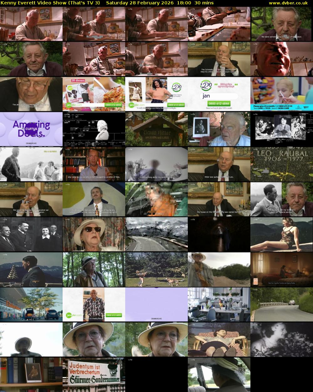 Kenny Everett Video Show (That's TV 3) Saturday 28 February 2026 18:00 - 18:30