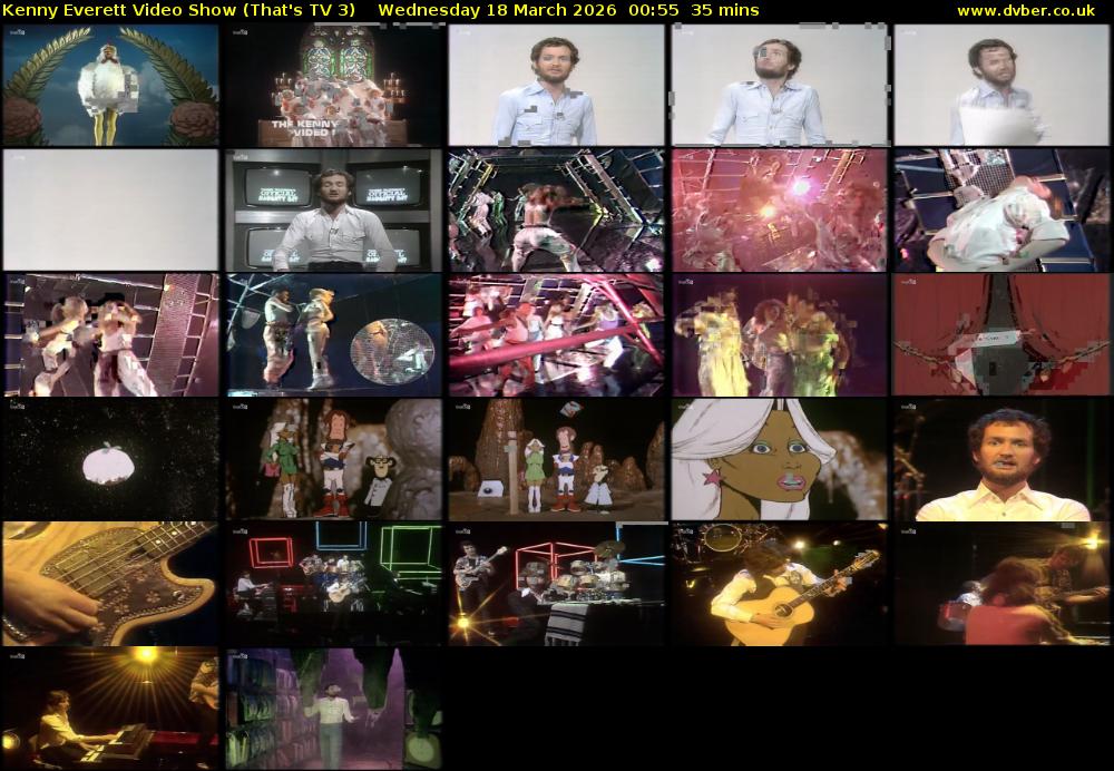 Kenny Everett Video Show (That's TV 3) Wednesday 18 March 2026 00:55 - 01:30