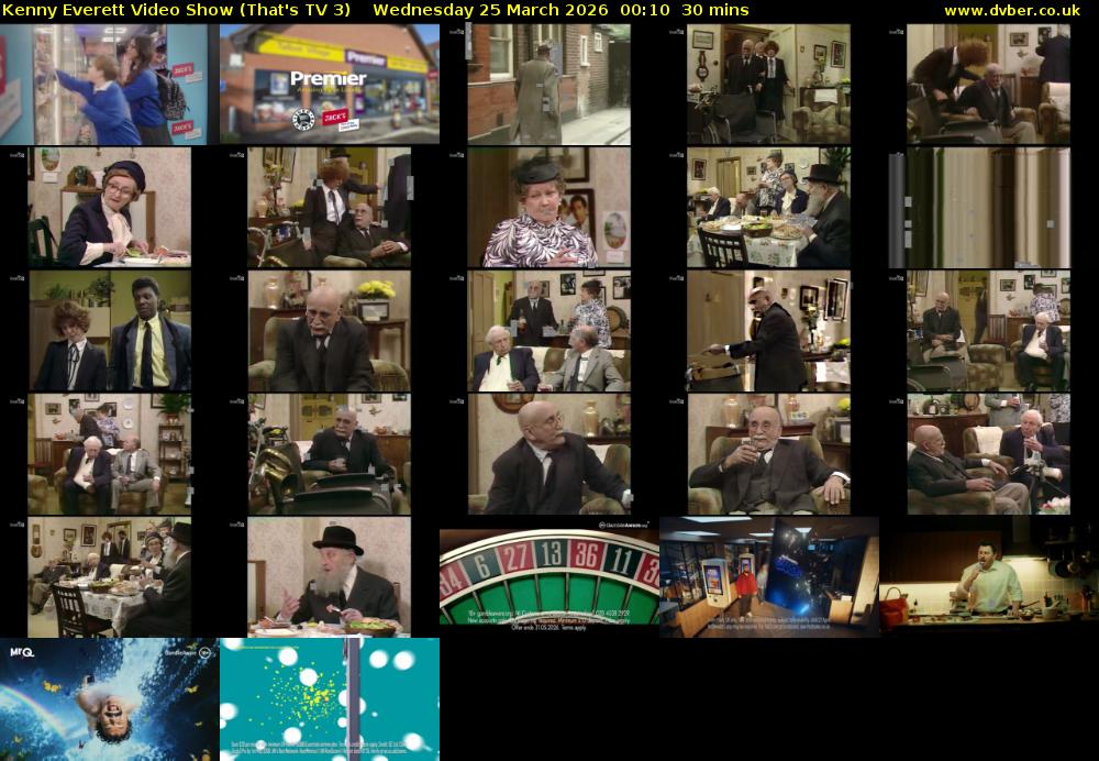 Kenny Everett Video Show (That's TV 3) Wednesday 25 March 2026 00:10 - 00:40